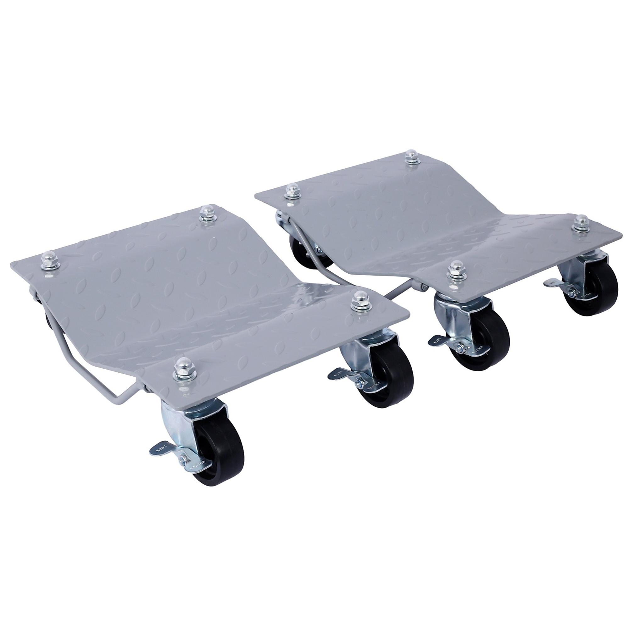 BlackTeck Heavy-Duty Wheel Dolly — 6000-Lb. Capacity, Gray, 4 Tires, Model# N2-136665